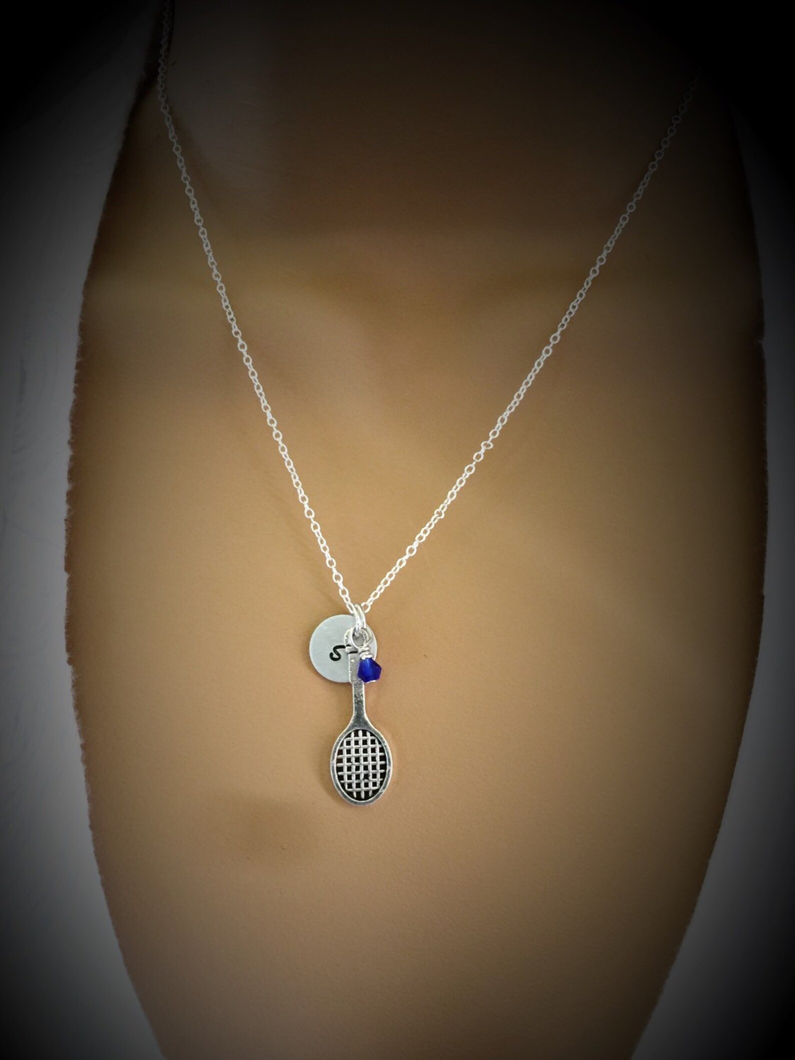 Tennis Charm Necklace Tennis Jewelry Tennis Gifts Etsy