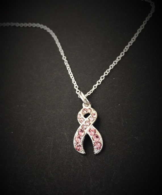 10K Gold Awareness Ribbon Pendant with Personalized Birthstone by JEWLR