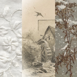 Numérique - Adieu l'hiver, pages de journal indésirables et kit numérique éphémère... des images rehaussées pour en faire de belles images
