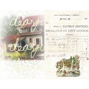 Digital Delux Tiny Houses pages & ephemera digital kit. Antique lmages for junk journals, card making and paper crafting image 8