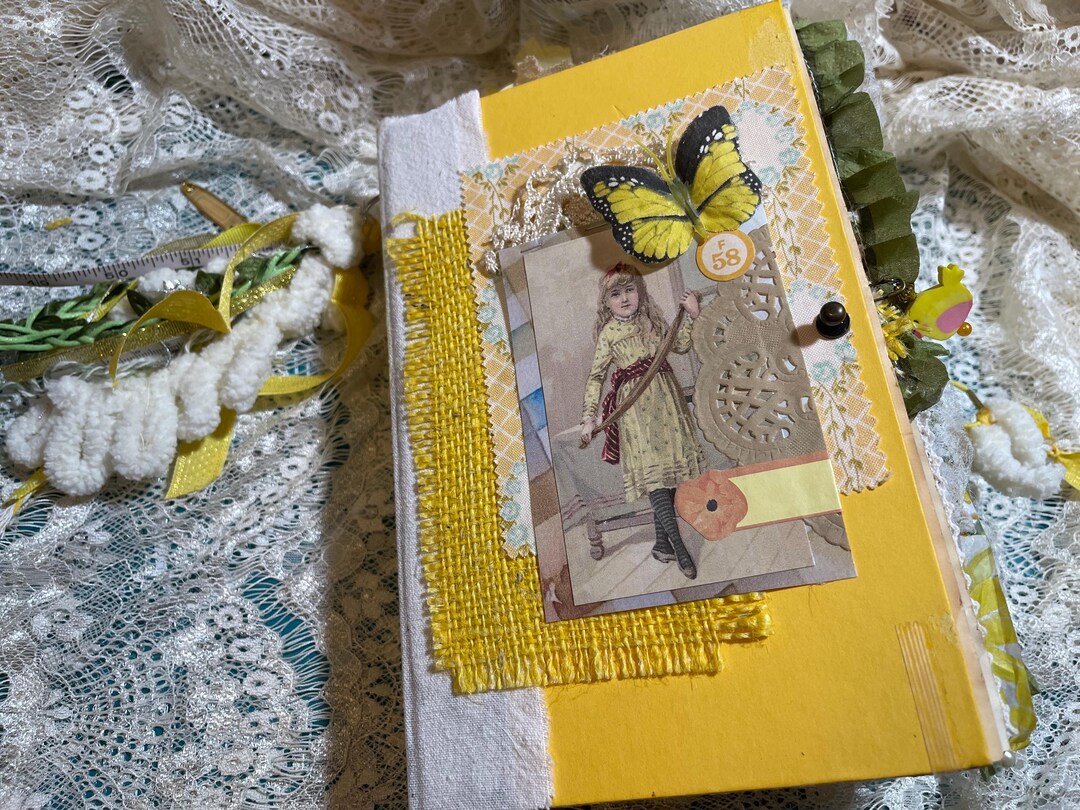 Mello Yello Junk Journal Hard Cover - Page Journal One of a Kind ...