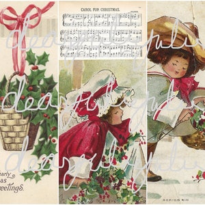 Digital - Páginas del diario Christmas Joy y Holly y kit digital efímero acompañante de 12 días de Navidad en julio de 2021.