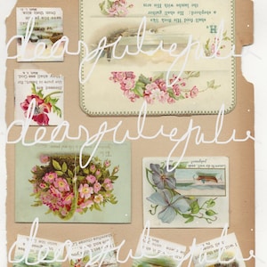 Digital - Antike BibelVerskarten Ephemera digitales Kit ...  Digitale antike Kartenbilder für Junk Journale, Kartenherstellung, Scrapbooking