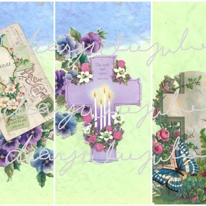 Easter Rejoice Digital avec de belles images antiques et des croix pour les journaux junk, cardmaking, scrapbooking et plus encore.