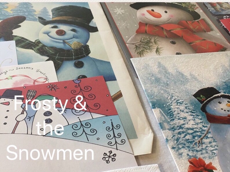 Kit Frosty And Snowman December Daily Decorating Kit For Junk Etsy