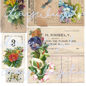 Digital Delux - 7 giorni di primavera effimero kit digitale...  Immagini antiche arricchite da bellissime immagini spazzatura Diario dei giornali
