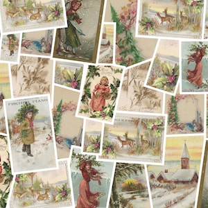 Digitale: pagine di Natale nel bosco e kit digitale effimero accompagnatore per 5 giorni di collaborazione natalizia 2021.