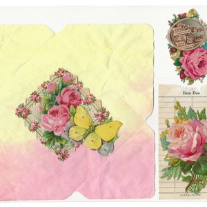 Digit Welcome Spring pages & ephemera digital kit... Antique images enhanced into beautiful images junk Journals diary image 6