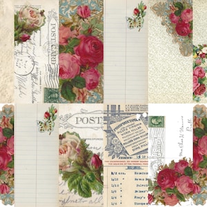 Digitale: pagine digitali del giardino di rose di mamma e kit effimeri, diario spazzatura, diario