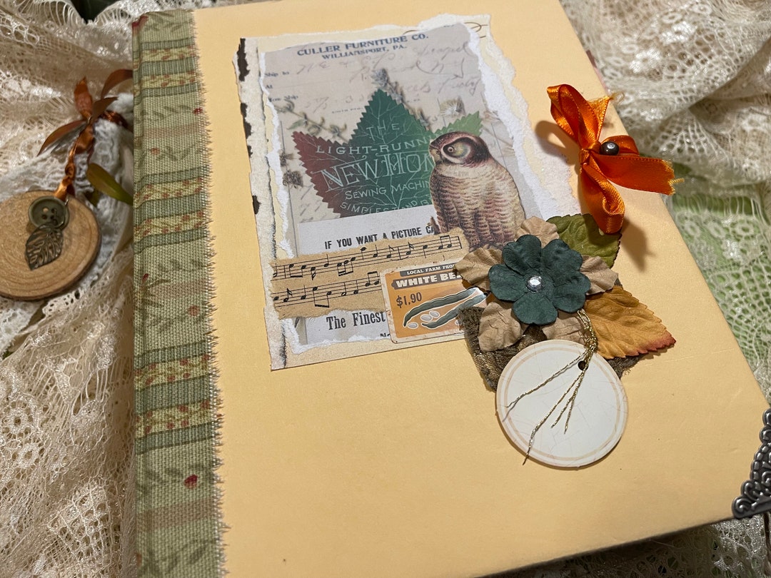JOURNAL- Woodland Eclectic Junk Journal Hard Cover - 115+