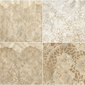 Digital - Lace Grunge Background Dagboekpagina's en kortstondige digitale kit... junk Journals-dagboek