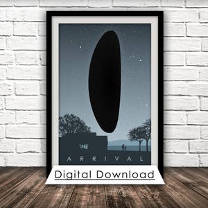 Arrival Inspired Movie Poster Minimalist Fan Art Etsy