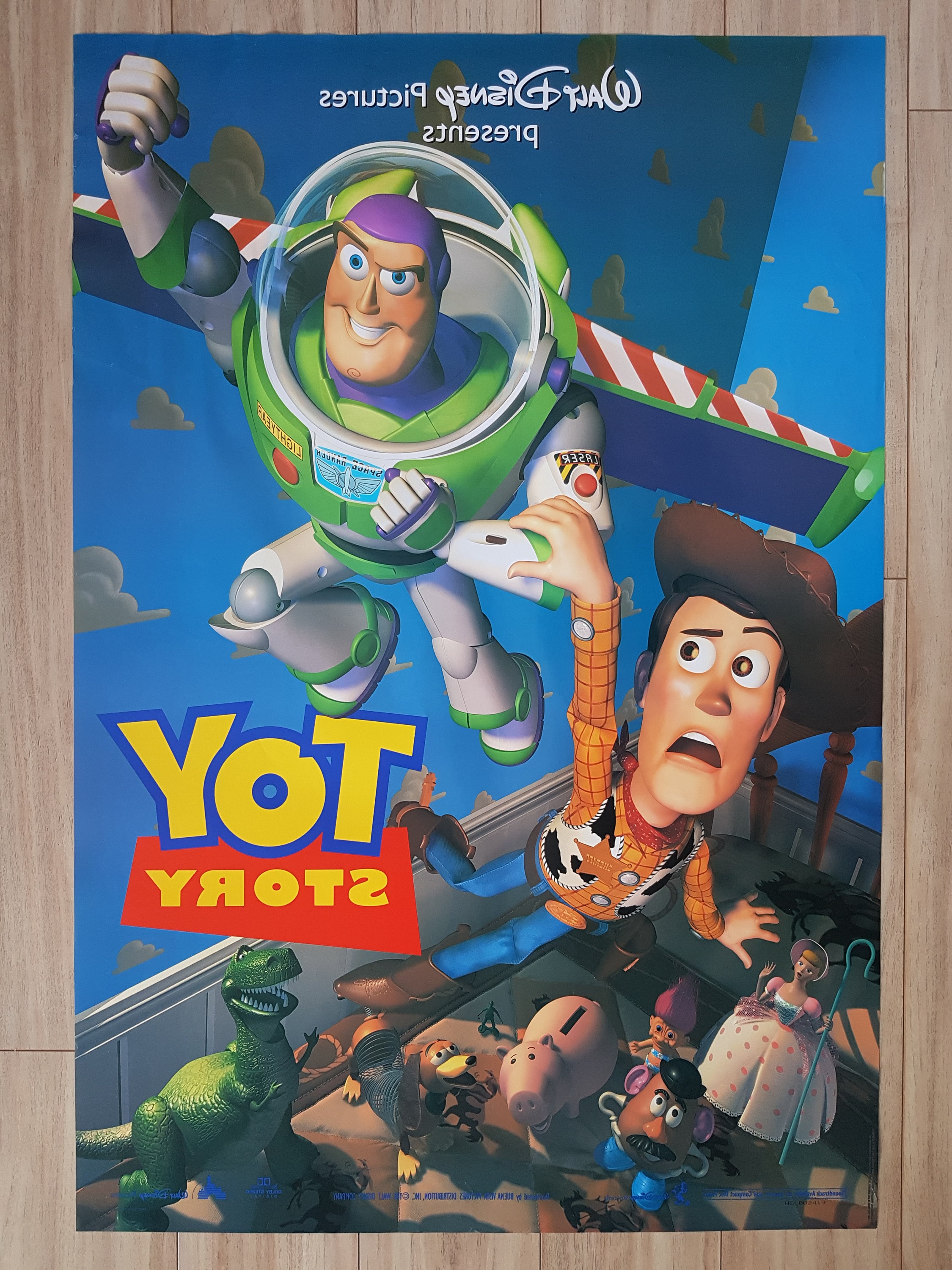 TOY STORY Original 1995 2 Sided 27 x 40 Movie Poster Etsy