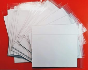Bolsas y cartones protectores para cómics de la Edad de Plata (paquete de 10), protección transparente sin ácido.
