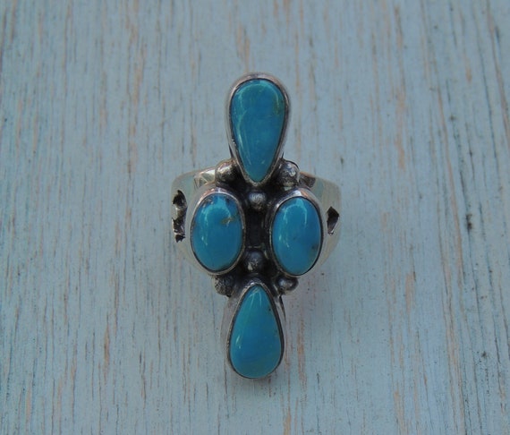 Navajo Sterling Silver and Turquoise Ring