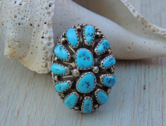 Navajo Sterling Silver and Turquoise Ring