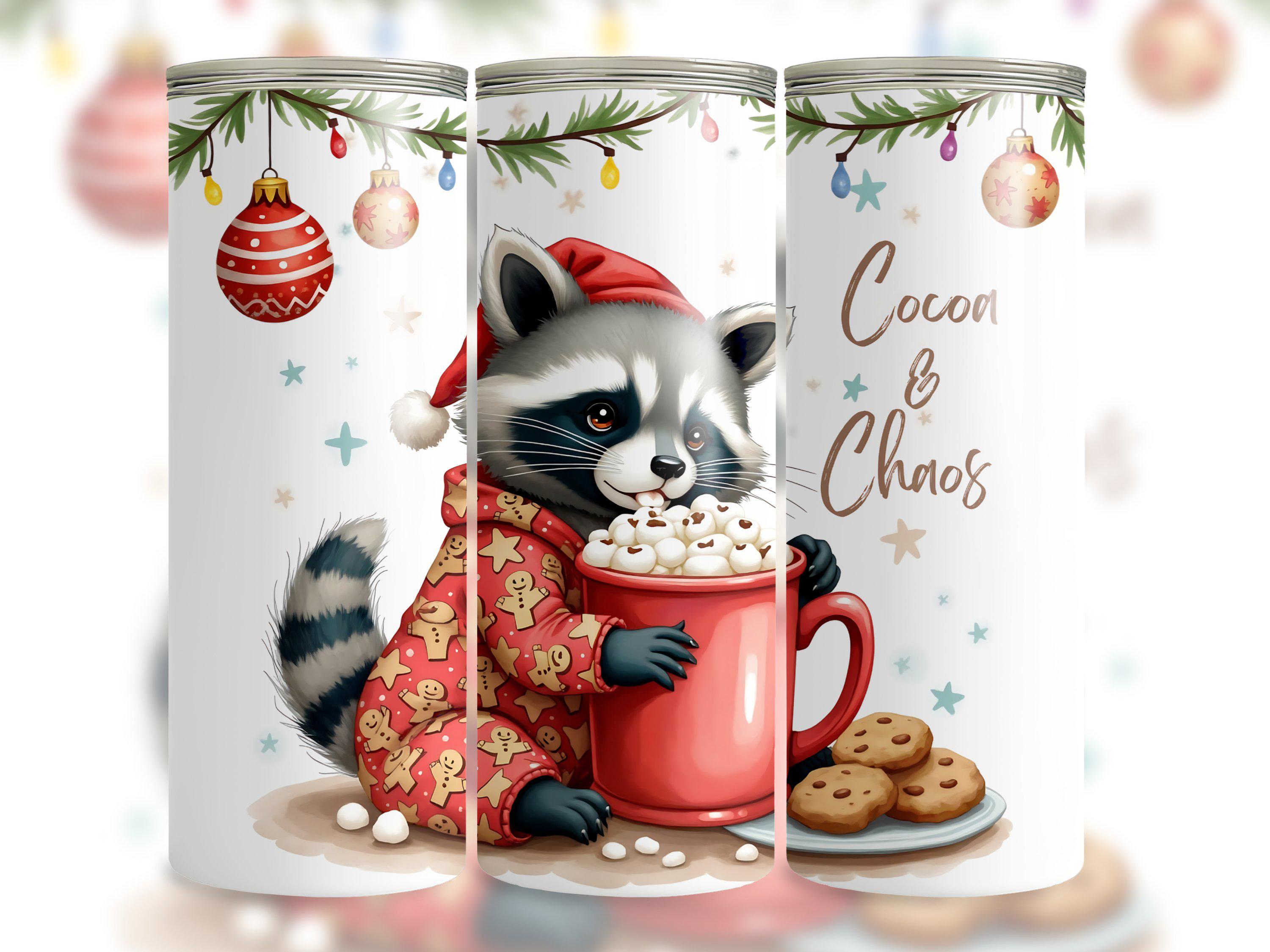 Raccoon christmas pajamas hotsell