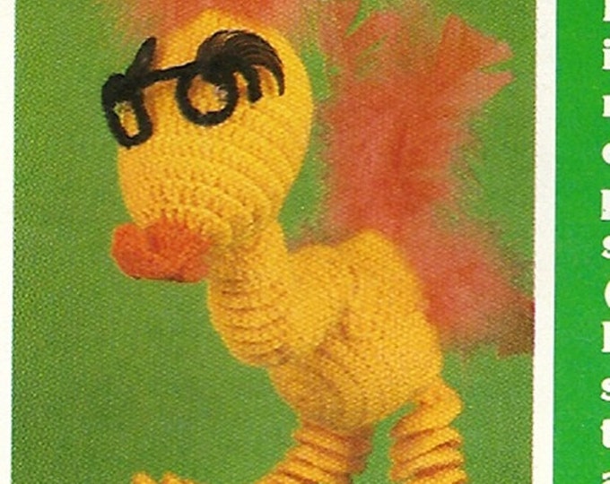 Gooney Bird Puppet Toy Vintage Crochet Pattern P055 Etsy