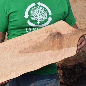 Handmade Curly Maple Charcuterie or Serving Board 27”x10”