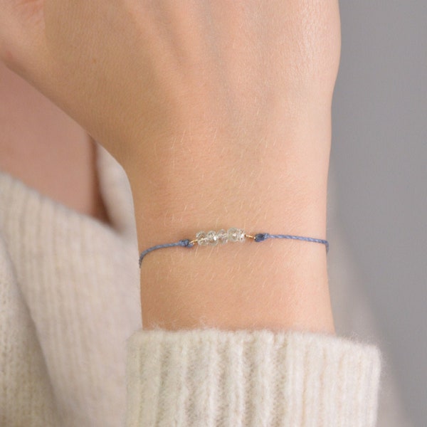 Aquamarine Bracelet for woman,Dainty Bracelet, Personalized Gift, Birthday Gift for Her,Gemstone Bracelet