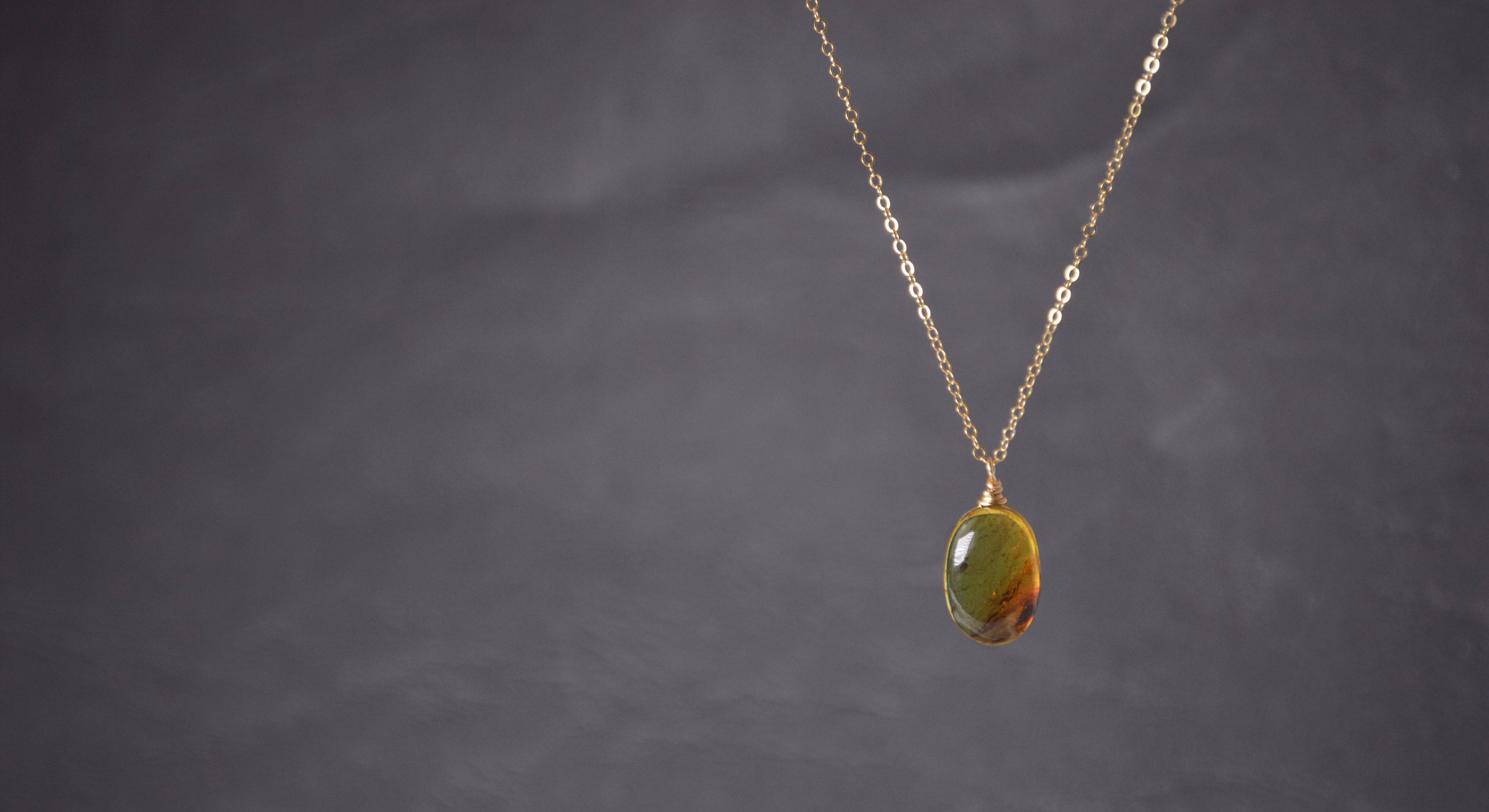 Necklace “Amber Pendant