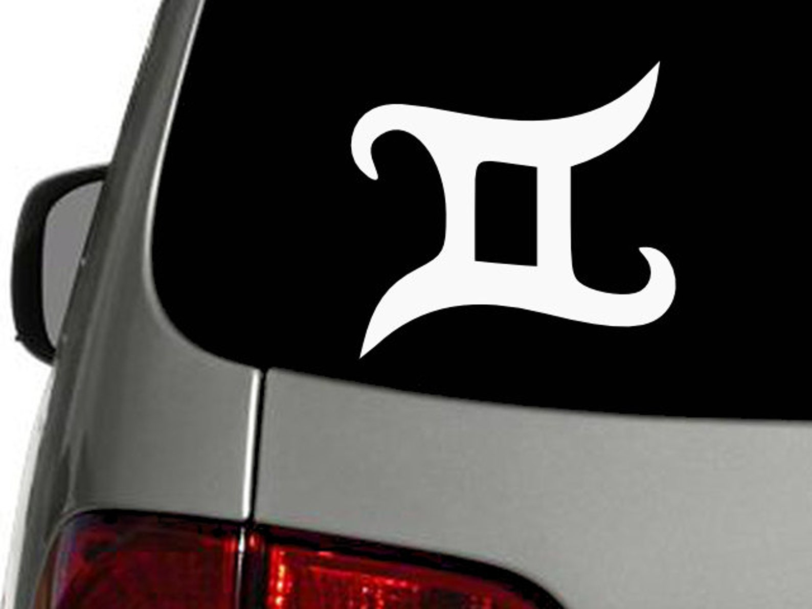 Gemini Sign Astrological Zodiac Vinyl Decal Hi Quality White CHOOSE