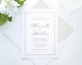 Marsala Wedding Invitation: Classic Burgundy Wine Design