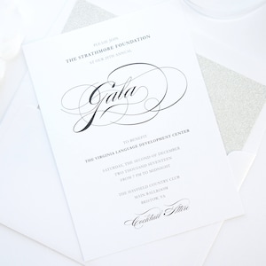 Corporate Gala Invitation, Company Event Invitation, Corporate Dinner, Fundraiser, Charity, Awards Dinner- Color Customize!