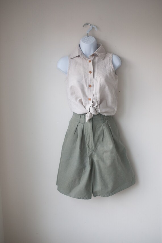 Vintage High Waisted Shorts | High Rise Cotton Sho