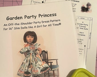 Garden Party Princess PRINTED PATTERN for 16" AGAT dolls