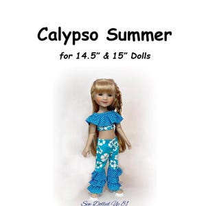 Patrón Calypso Summer para muñecas de 14,5 y 15 pulgadas