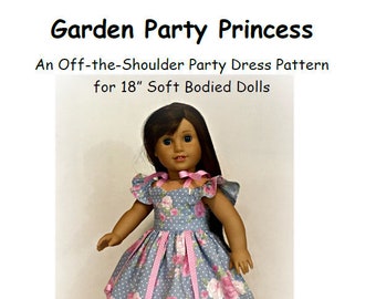 Garden Party Princess PATTERN for 18" dolls