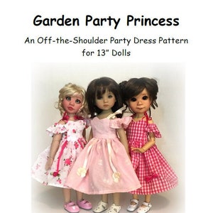 Garden Party Princess PATTERN for 13&quot; dolls