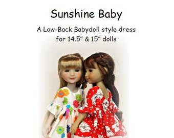 Sunshine Baby Dress PATTERN for 14.5" & 15" dolls