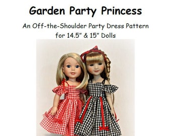 Garden Party Princess Dress PATTERN for 14.5" & 15" dolls