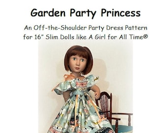 Garden Party Princess PDF PATTERN for 16" AGAT Dolls