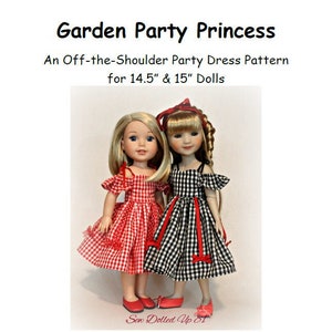 Garden Party Princess Dress PATTERN for 14.5" & 15" dolls