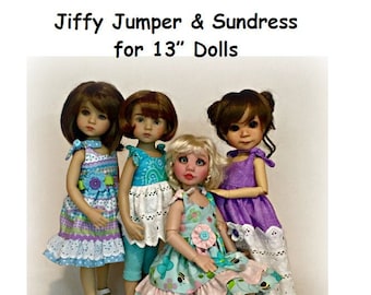 REVISED Jiffy Jumper & Sundress PATTERN to fit 13" Dolls