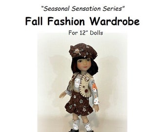 Fall Fashion Wardrobe DIGITAL PATTERN for 12" Siblies