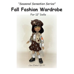Herbst Mode Garderobe DIGITALE MUSTER für 12&quot; Geschwister