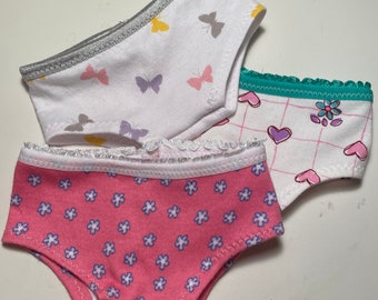 Sets of Girl Panties to fit 18 inch Dolls