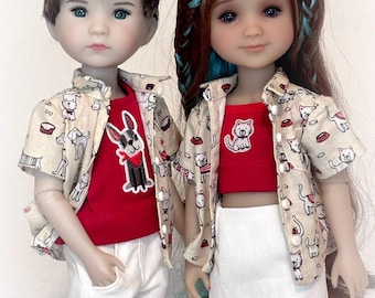 Brother/Sister Set for 14.5 to 15 Inch dolls