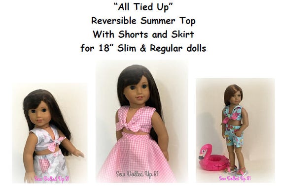All Tied Up Summer Wardrobe Pattern for 18 inch dolls