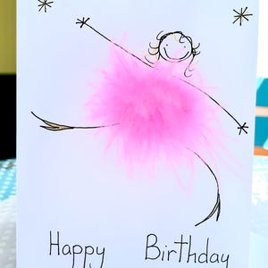Cartão de aniversário 3D personalizado feito à mão, divertido, fofo, único