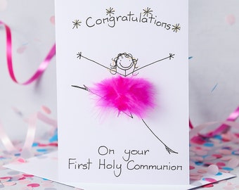 First Holy Communion 3D Card Handmade Personalised