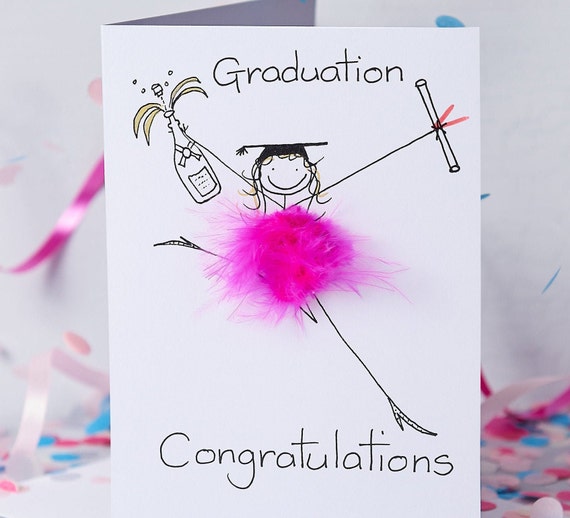 Personalised Graduation Congratulations 3D card + gift tag