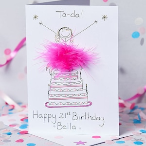 Tarjetas esponjosas 3D de feliz cumpleaños, hechas a mano, personalizadas y únicas.