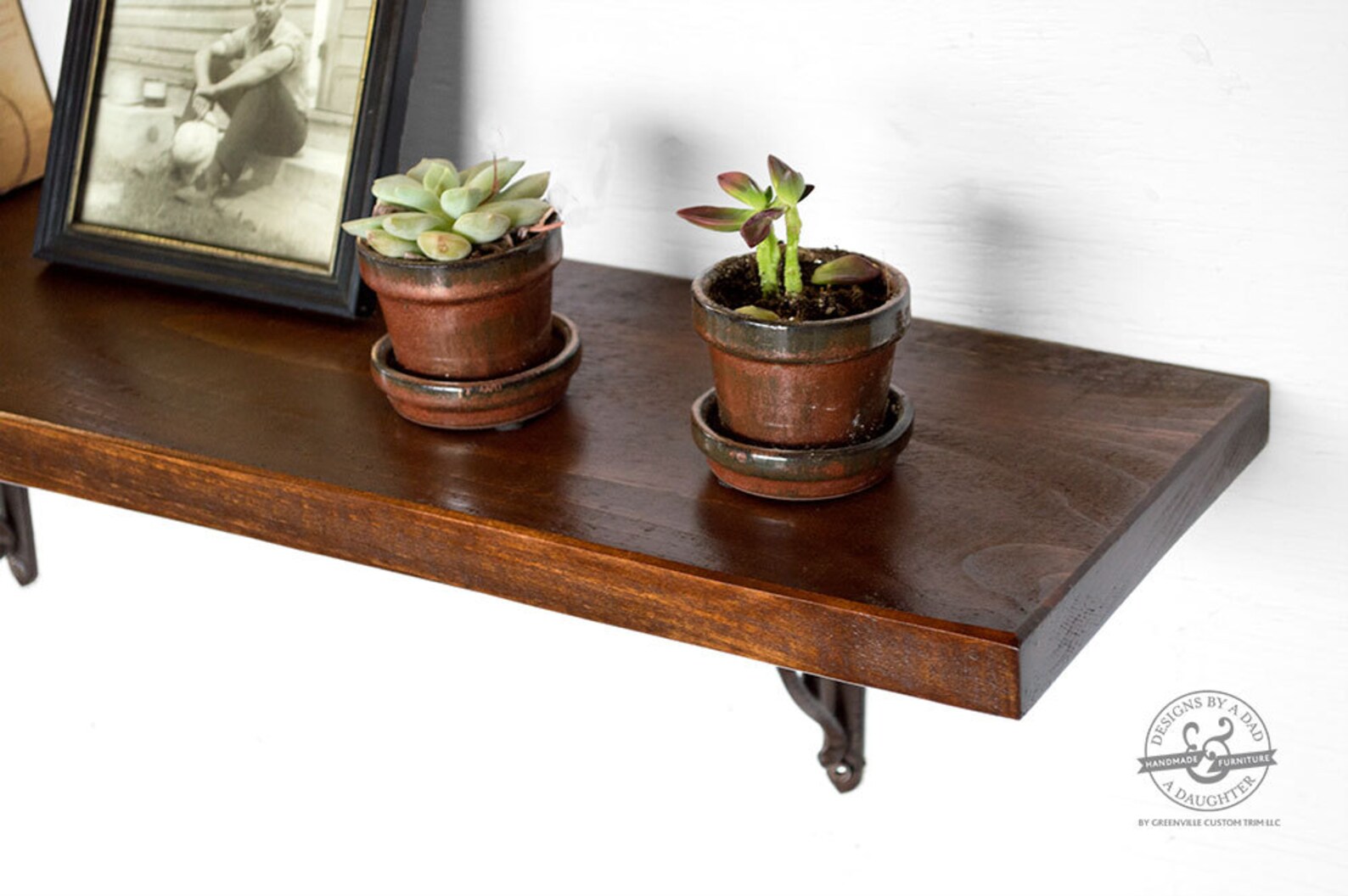 23 Dark Wood Shelf Reclaimed Wood Shelves Rustic Etsy