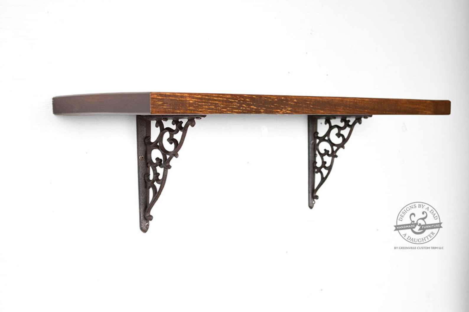 23 Dark Wood Shelf Reclaimed Wood Shelves Rustic Etsy