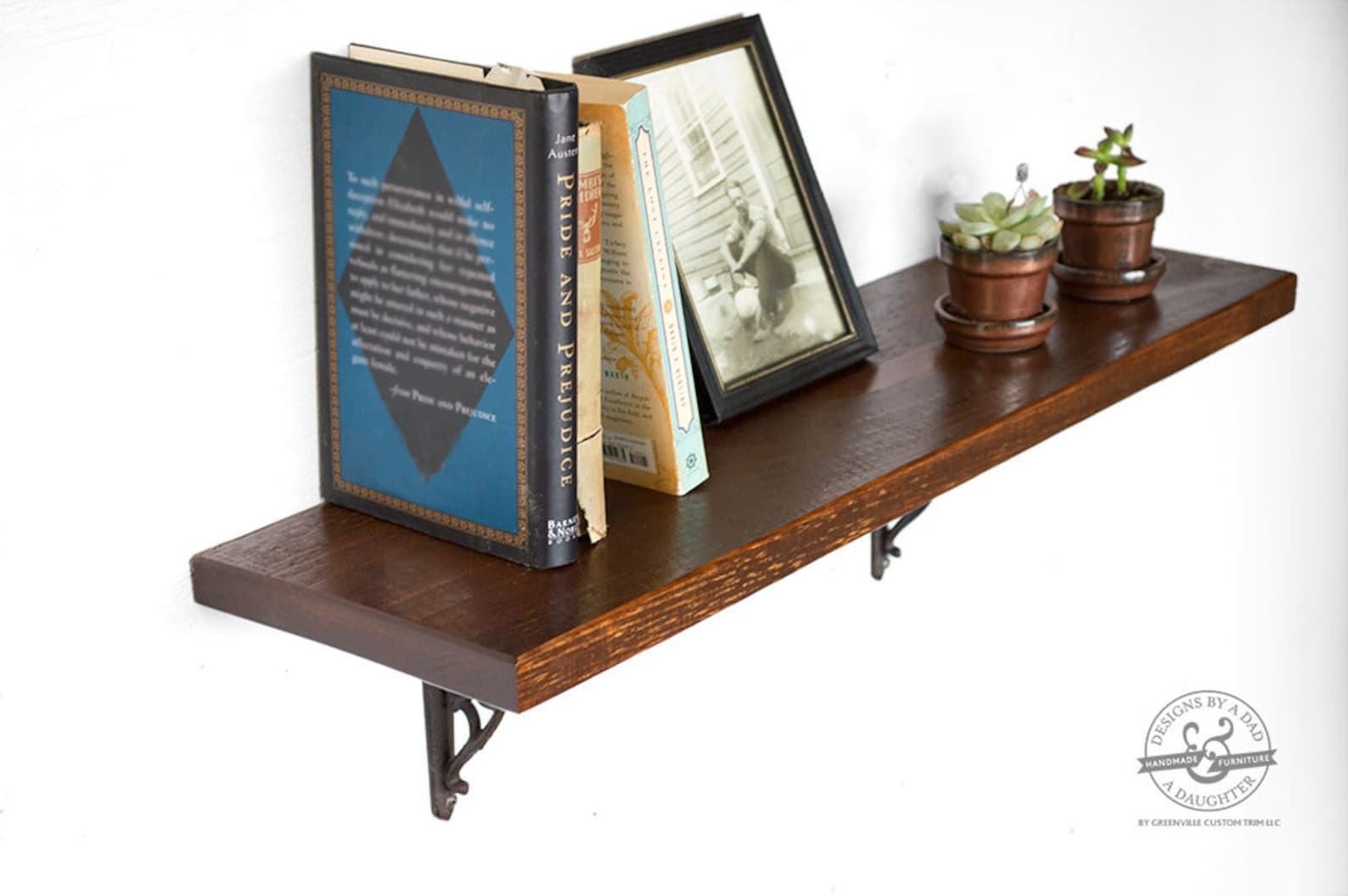 23 Dark Wood Shelf Reclaimed Wood Shelves Rustic Etsy